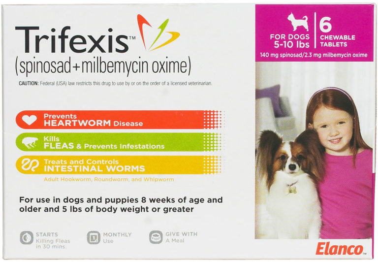 Trifexis Chewable Tablets For Dogs Pink (510lbs) 6/pk J&B Pet Source