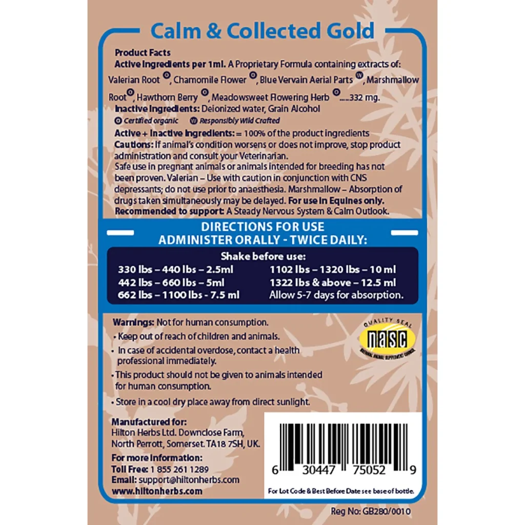 Calmcollectedback