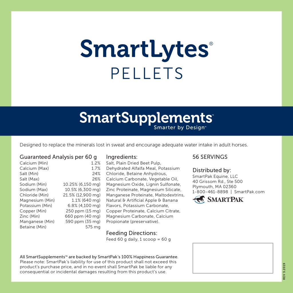 19585 Smartlytes Pellets Label 7.5lb
