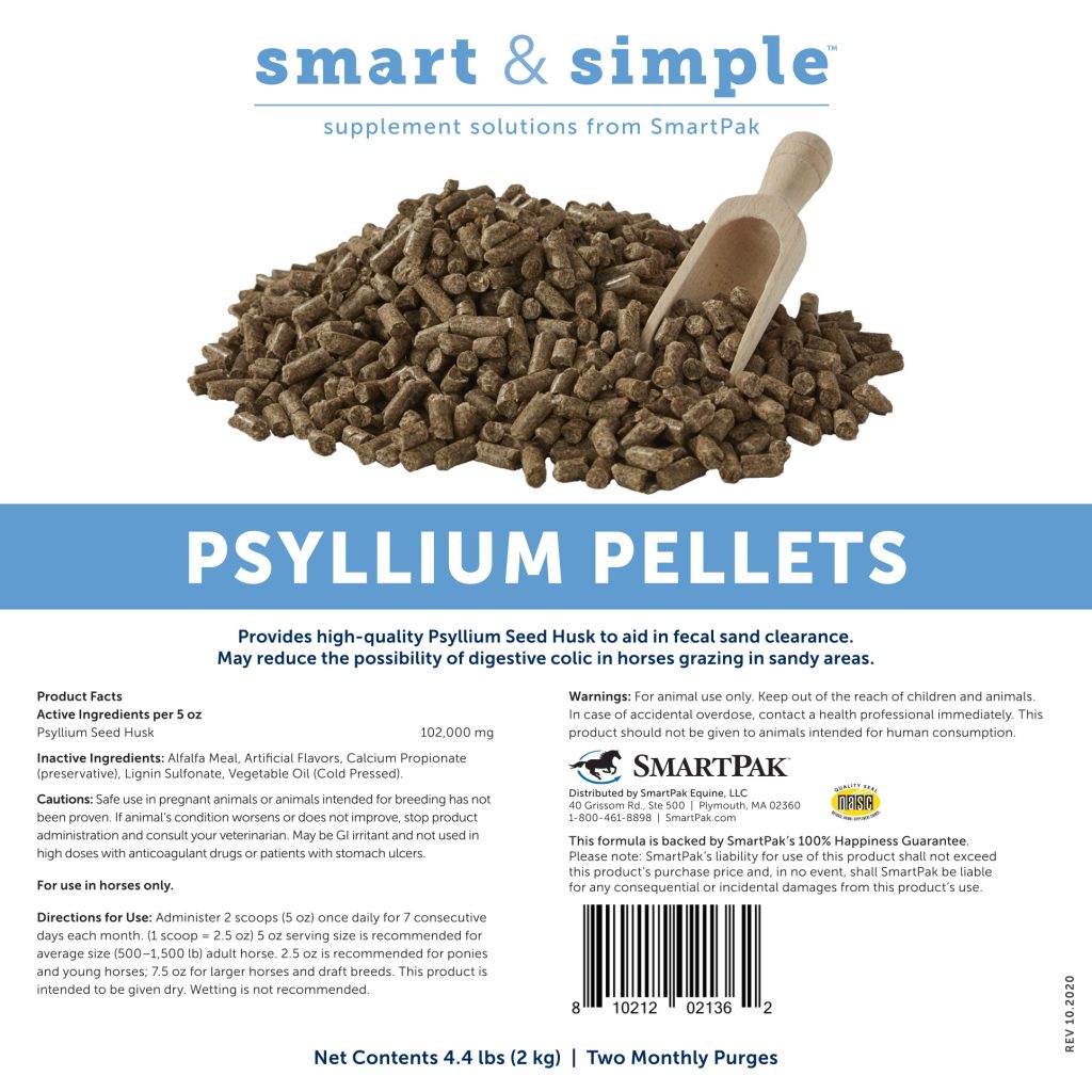 21835 Psyllium Pellets Label 4.4lb