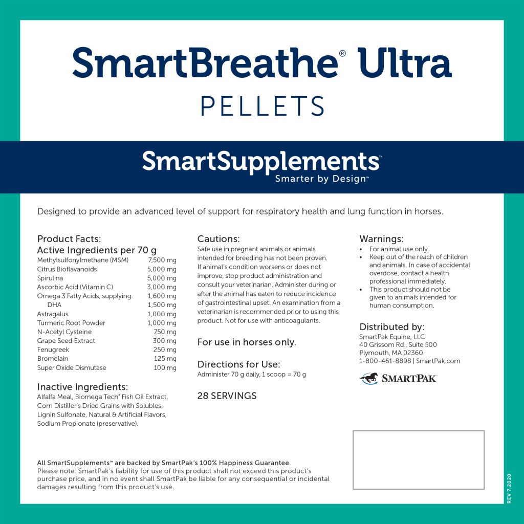 25010 Smartbreathe Ultra Label 4.4lb