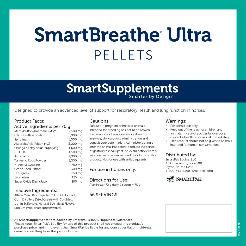 25010 Smartbreathe Ultra Label 8.8lb