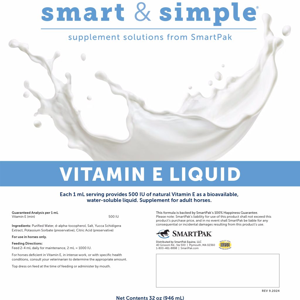 36731 Vitamin E Liquid Label