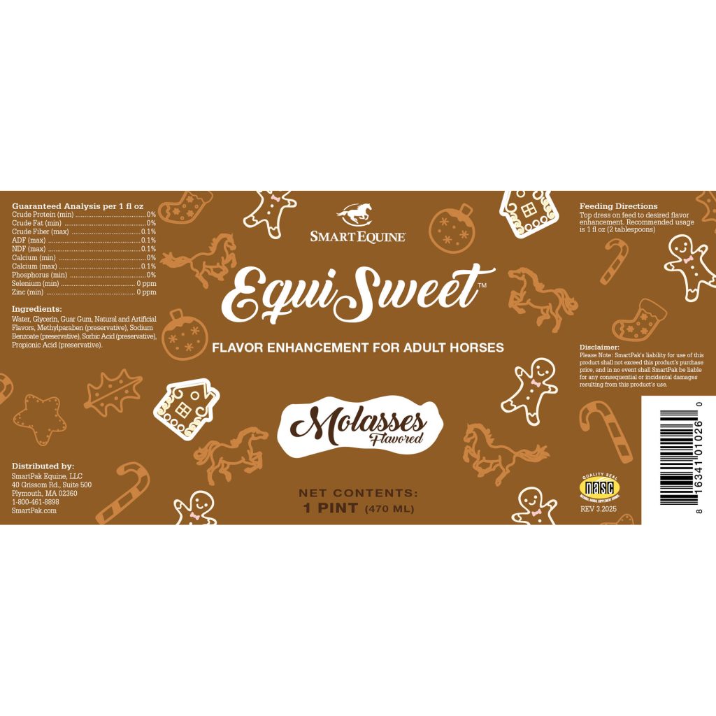 Equi Sweet Molasses 1 Pint (2109764653) Label Equisweetmolasses 7.5x3.5 1pt 16day 3 2025 2000x2000
