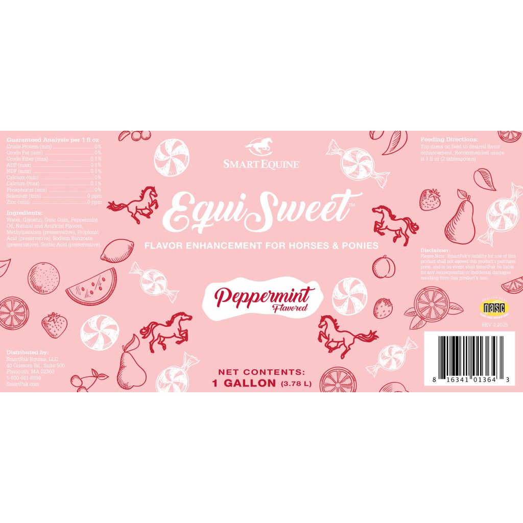 Equi Sweet Peppermint 1 Gallon (2109764654) Label Equisweetpeppermint 10x5 1gal 128day 3 2025 2000x2000