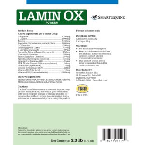 Laminox Powder 3.3 Lb Bucket (2109902469) 35428 Label 3.3lbback 2000x2000
