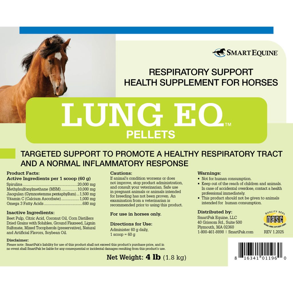 Lung Eq Pellets 4 Lb Bucket (2109907624) Label Lungeqpellets 5.5x4.5 4lb 30day 1 2025 2000x2000