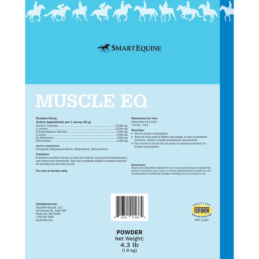 Muscle Eq Powder 4.3 Lb Bag (2109907620) Label Muscleeq 9.64x28.5 4.3lb 29day Back 2000x2000 4 2025