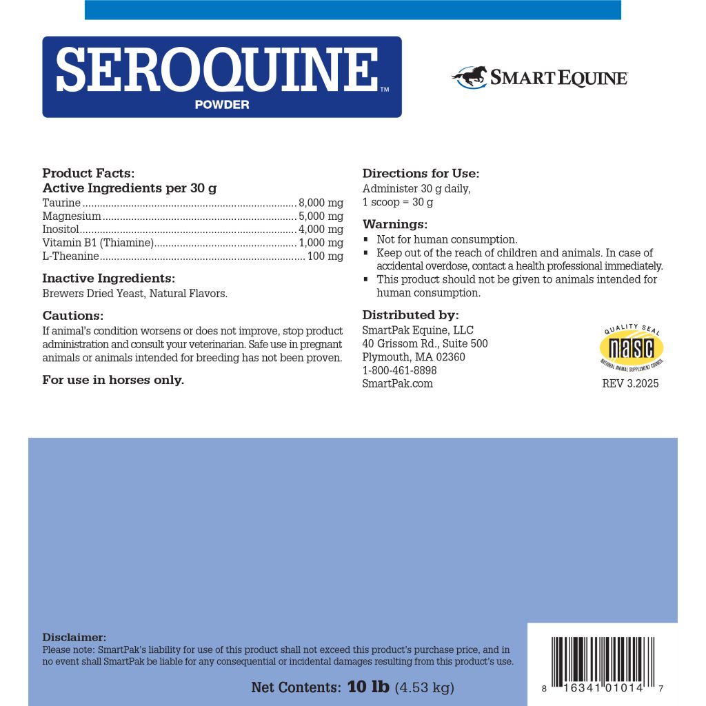 Seroquine Powder 10 Lb Tub (2109902478) 35431 Label 10lbback 2000x2000