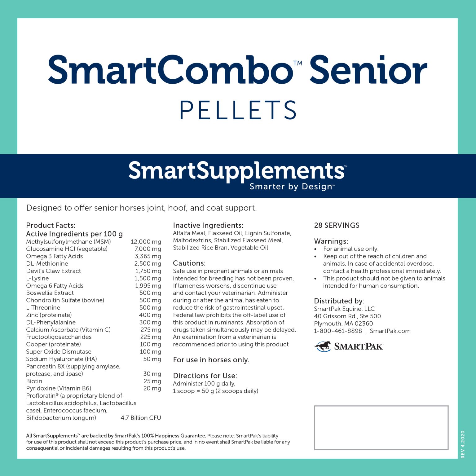 Amazon Smartpak SmartPak SmartCombo Senior Pellets - J&B Pet Source