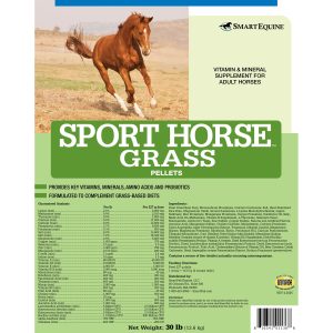 Sport Horse Grass Pellets 30 Lb Bag (2109902486) Label Sporthorsegrasspellets 9.5x12 30lb 59day 4 2025 2000x2000